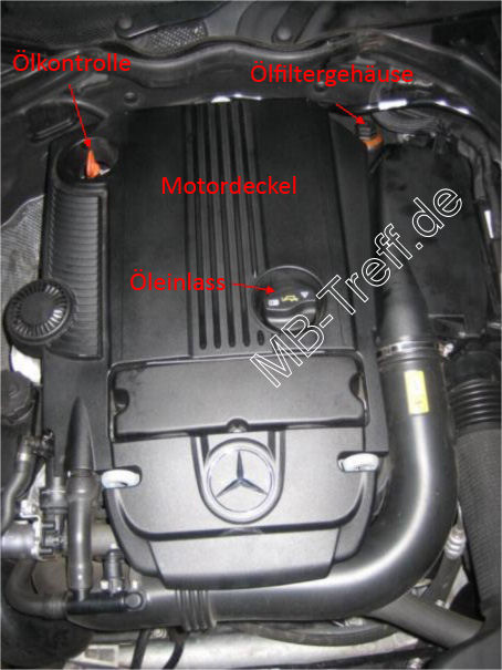Anleitung: MERCEDES-BENZ C-Klasse Sportcoupe (CL203) Motoröl und
